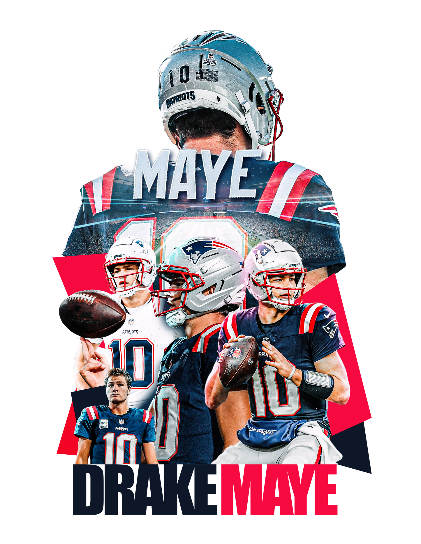 Drake Maye dtf transfer