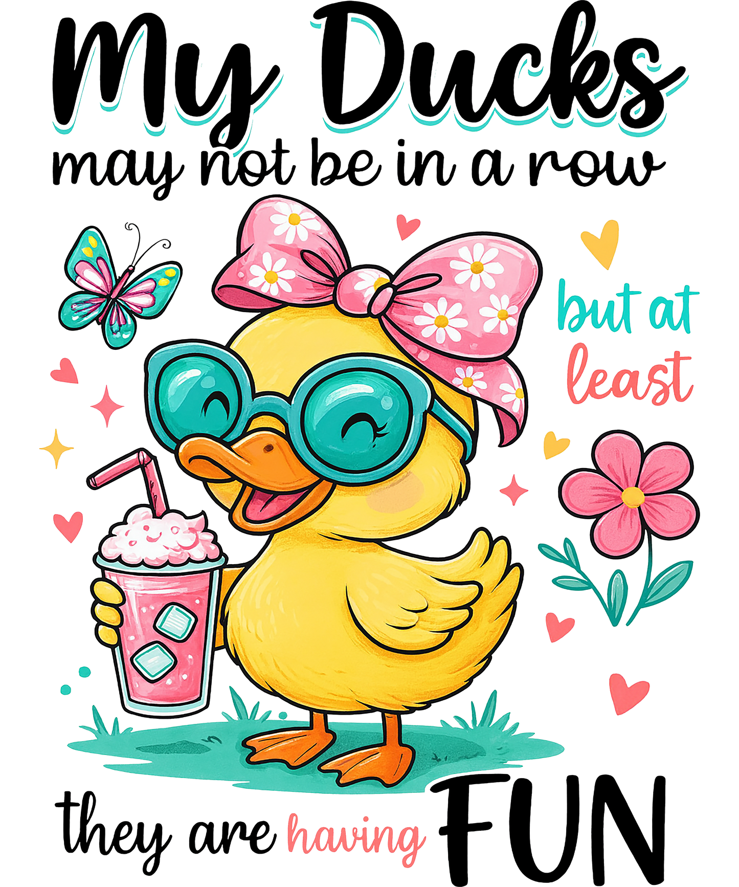 My ducks are having fun dtf transfer