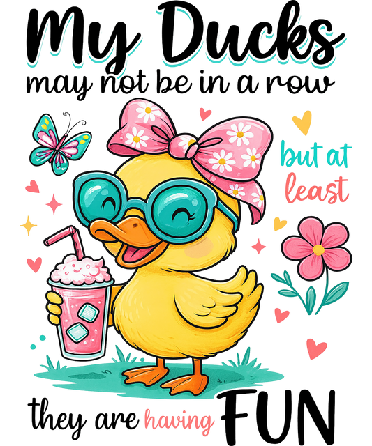 My ducks are having fun dtf transfer