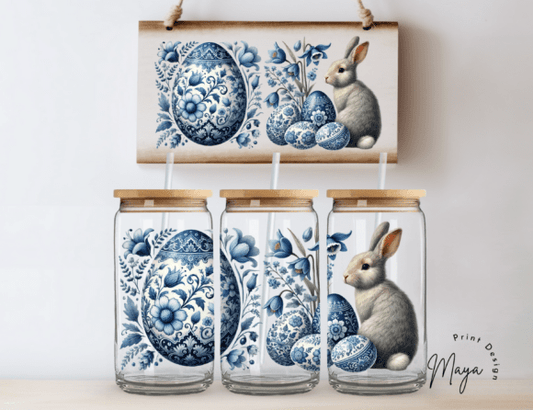 Libbey 16oz Cup UV Bunny elegant