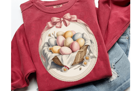 Eggs in a basket dtf transfer