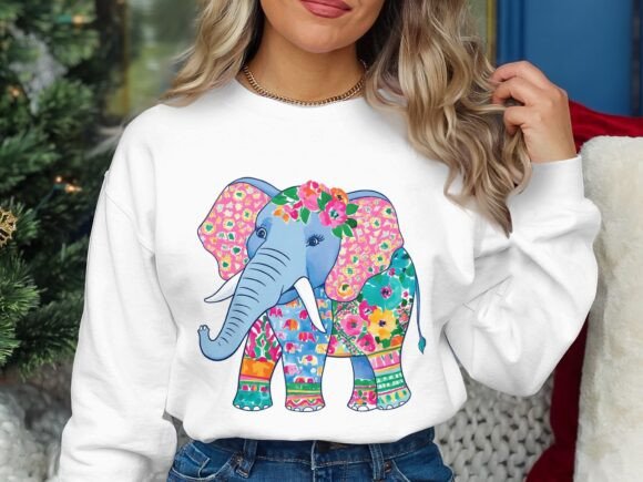 Preppy Blue Elephant