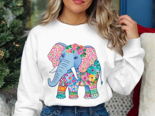 Preppy Blue Elephant