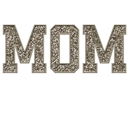 Faux embroidery sequin MOM dtf transfer