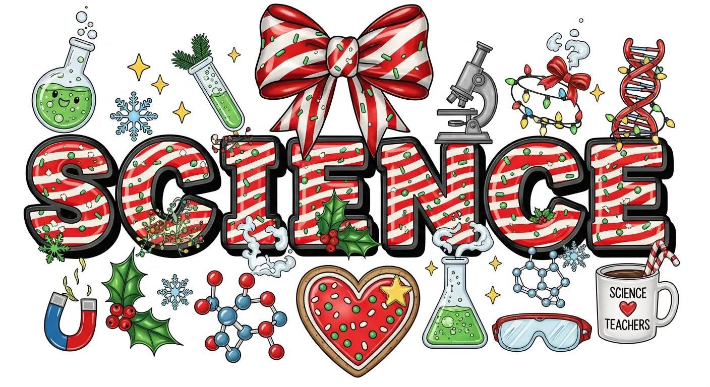 Science Christmas color bow - Hur&Co.