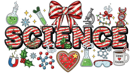 Science Christmas color bow