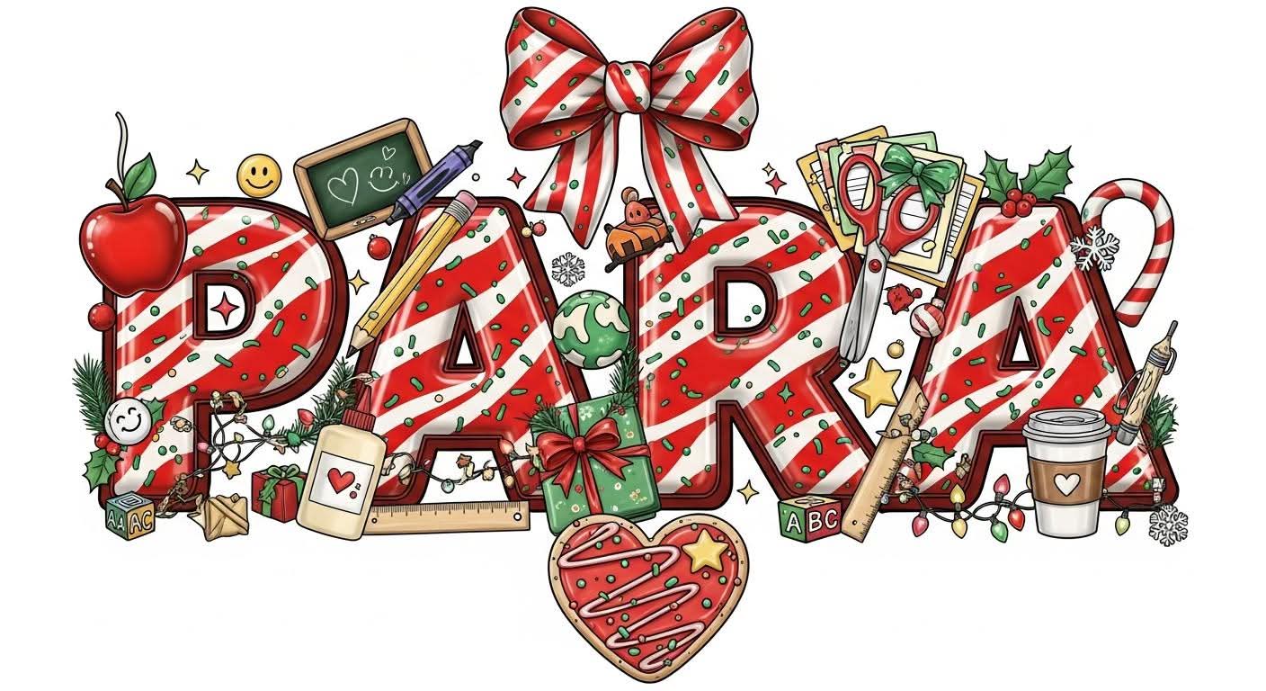 Para Christmas color bow - Hur&Co.