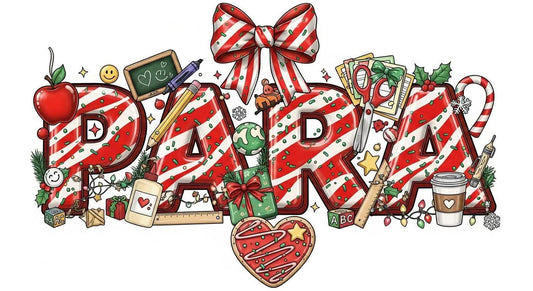 Para Christmas color bow