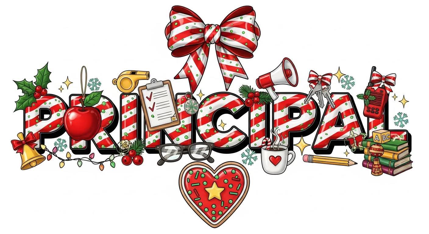 Principal Christmas color bow - Hur&Co.