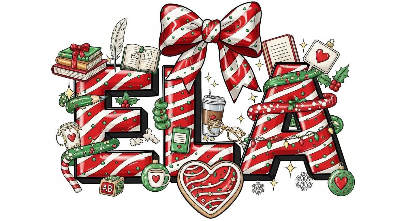 ELA Christmas color bow - Hur&Co.