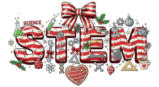 Stem Christmas color bow