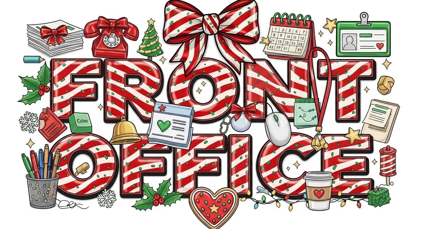 Front office 🎄 Christmas color bow - Hur&Co.