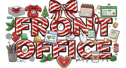 Front office 🎄 Christmas color bow