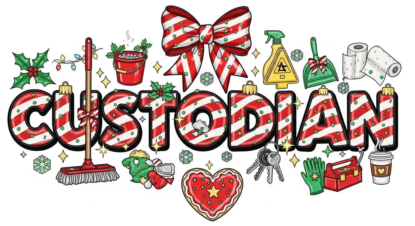 Custodian 🎄 Christmas color bow - Hur&Co.