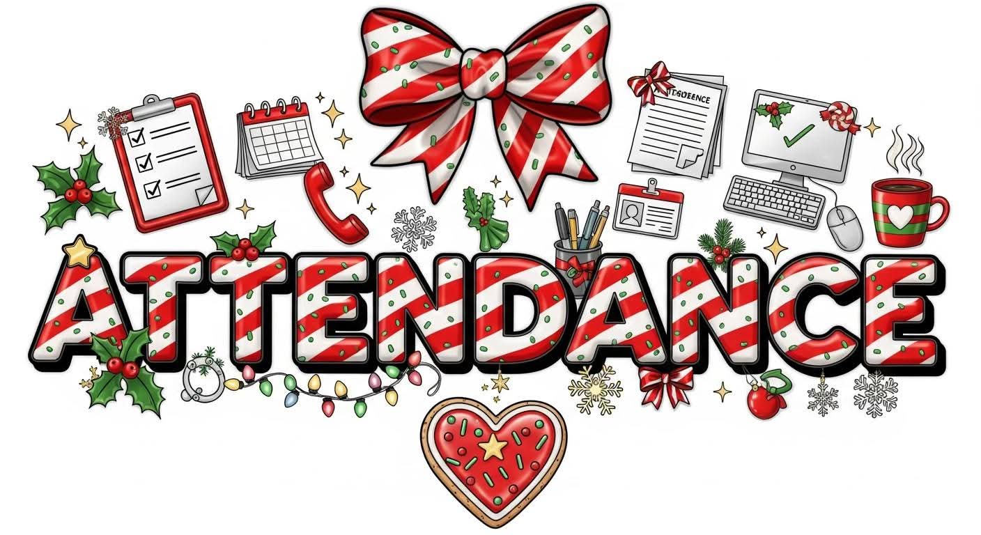 Attendance 🎄 Christmas color bow - Hur&Co.