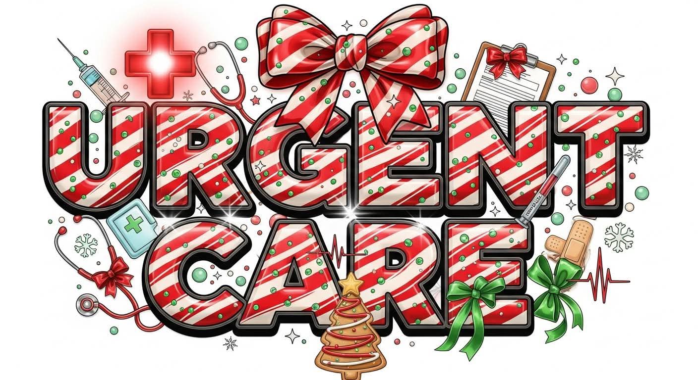 Urgent Care🎄 Christmas color bow - Hur&Co.