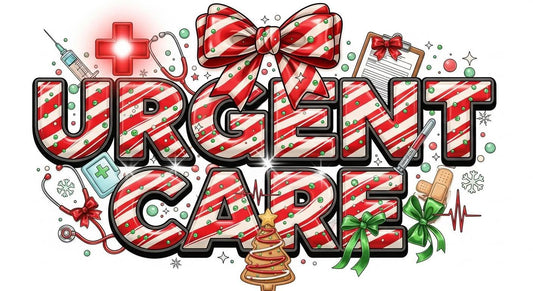 Urgent Care🎄 Christmas color bow