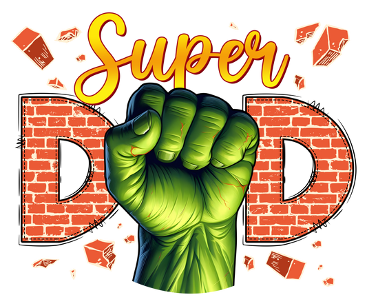 Super Hulk Dad dtf transfer