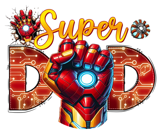 Super Ironman Dad dtf transfer
