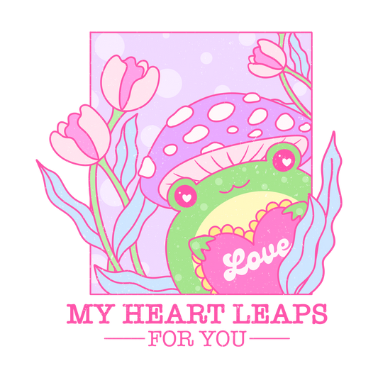 My heart leaps for you DTF transfer