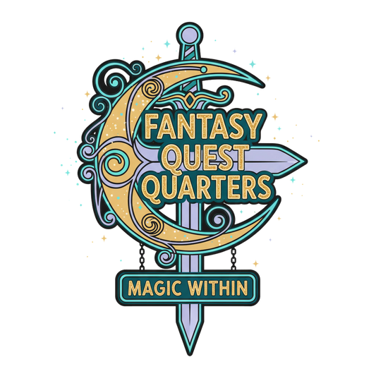 fantasy quest quarters Uv DECAL (4in)