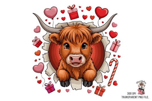 Front long horn (booty is sold separately)❤️dtf transfer