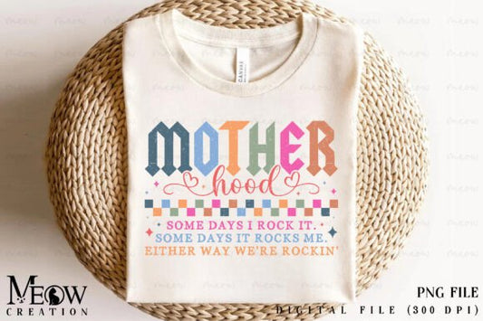 Colorful mother hood