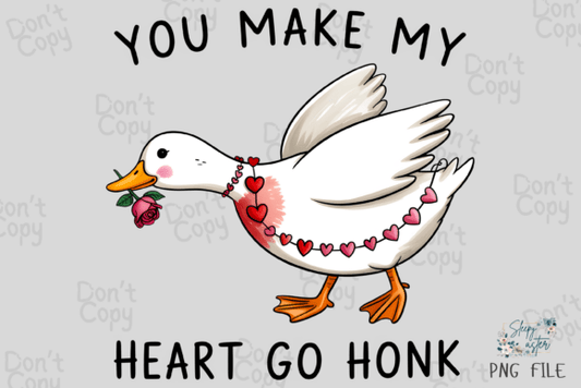 You make my heart go honk dtf transfer