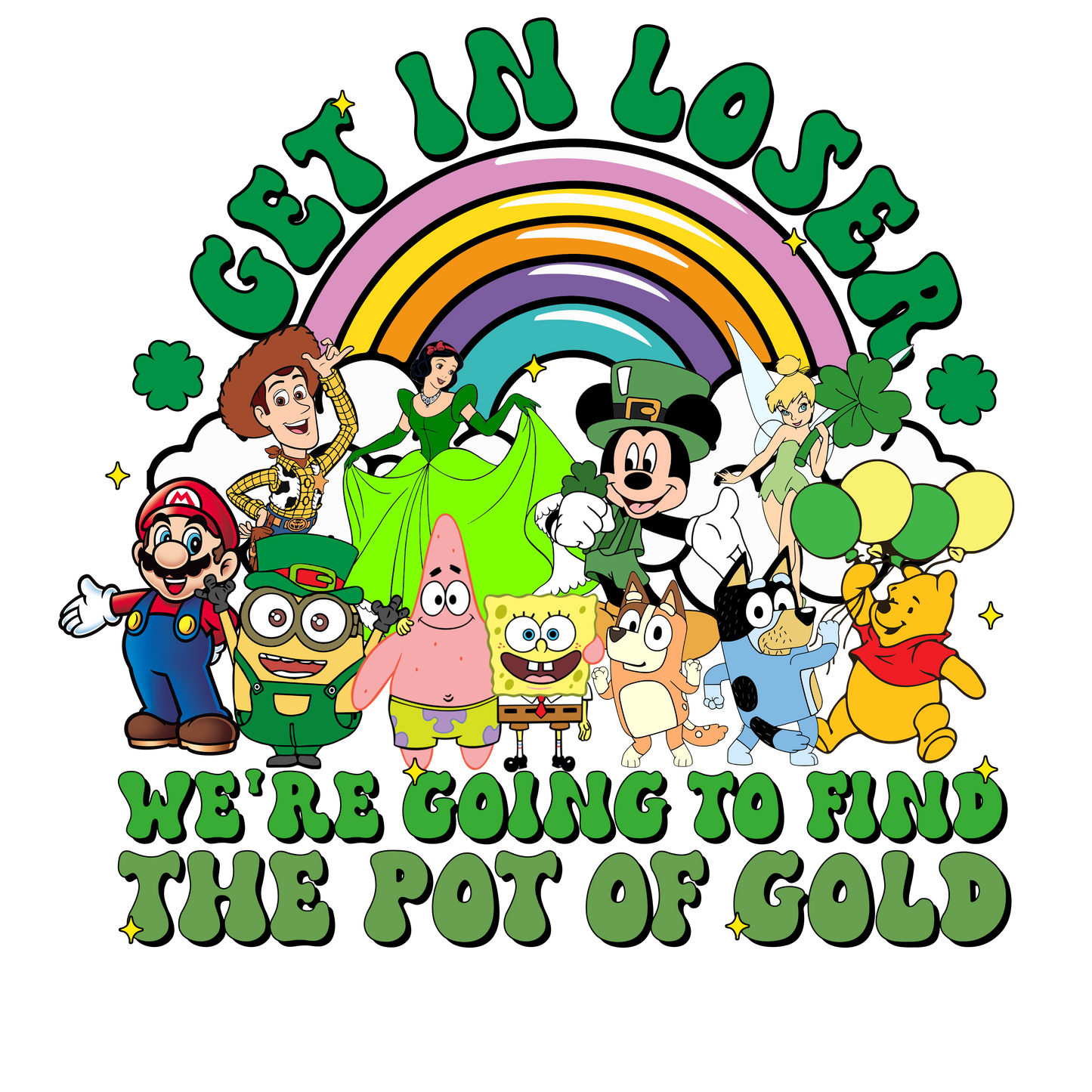 Pot of gold dtf transfer
