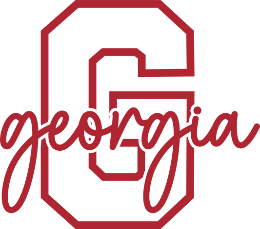 G GEORGIA RED DTF TRANSFER