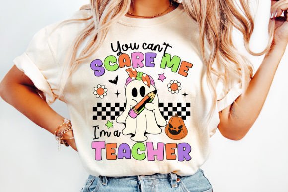 I'm a teacher spooky dtf transfer