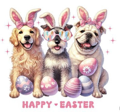 Pups Happy Easter