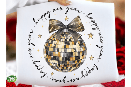 Happy New Year Disco Ball