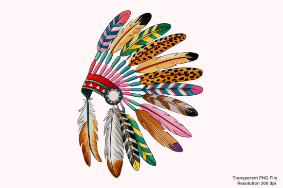 Headdress dtf transfer