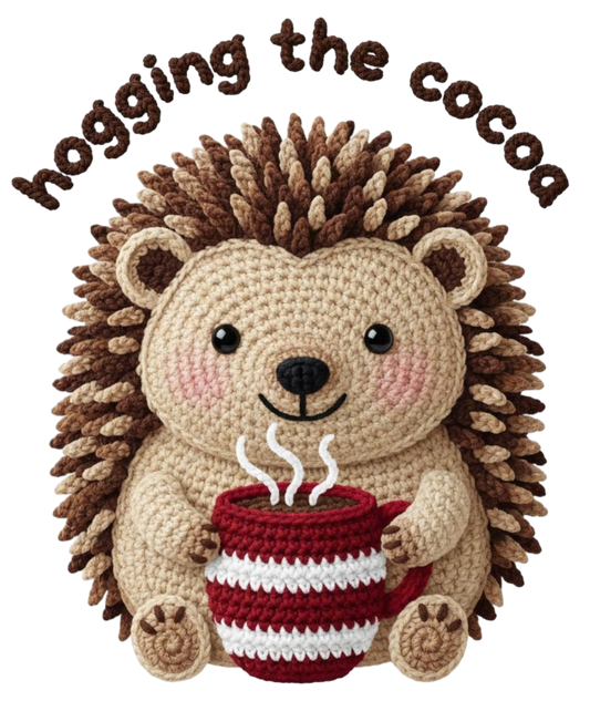 Hogging the cocoa faux yarn