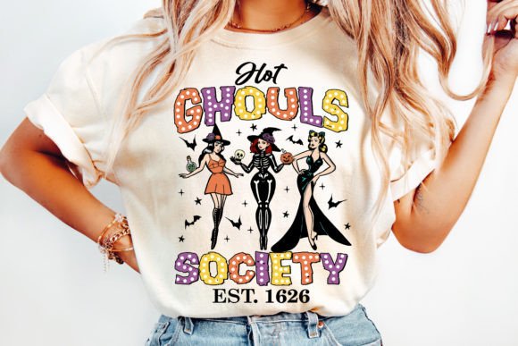 Hot ghouls society dtf transfer