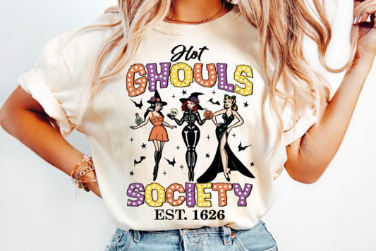 Hot ghouls society dtf transfer