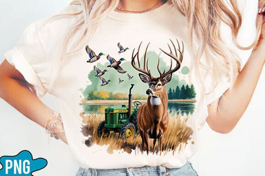 Buck & Tractor 🦌