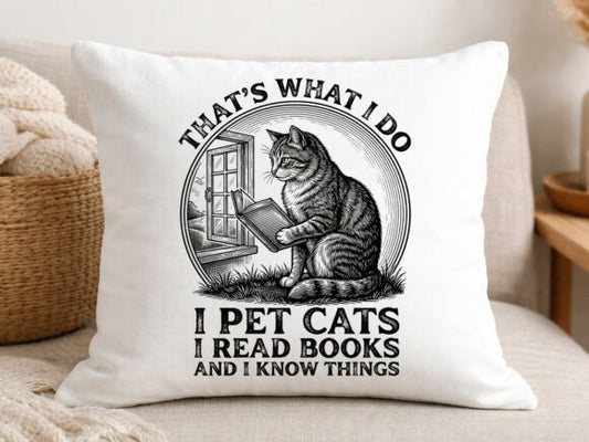 I pet cats I read books dtf transfer