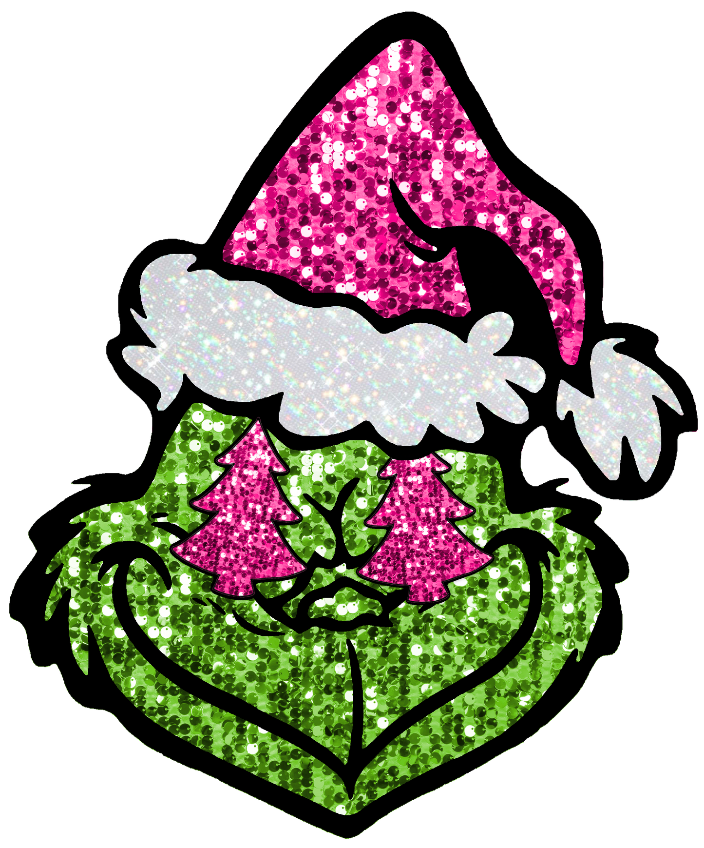 Faux Glitter Pink Whoville Set