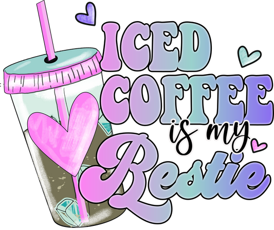 Iced coffee dtf transfer