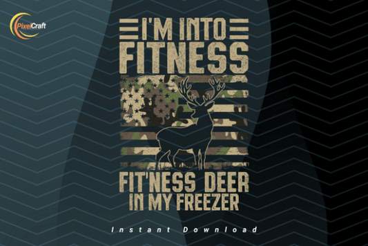 Fitness flag deer in freezer