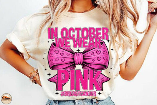In October we wear pink