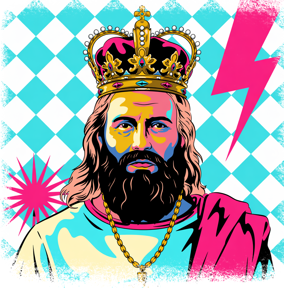 DTF TRANSFER GRUNGE JESUS