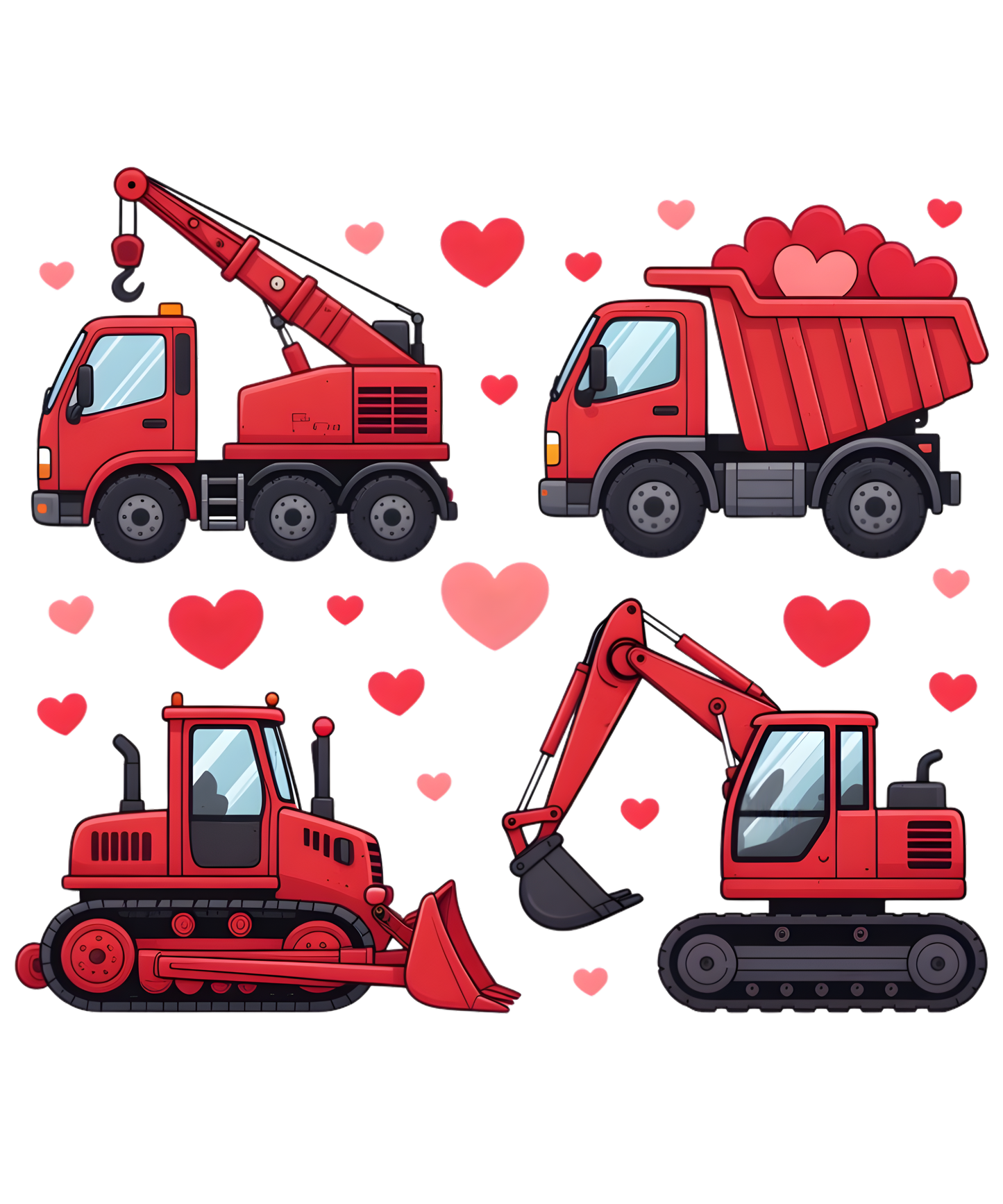 DTF TRANSFER VALENTINES CONSTRUCTION