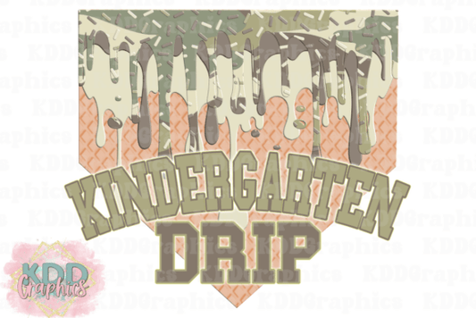 Kindergarten drip camo