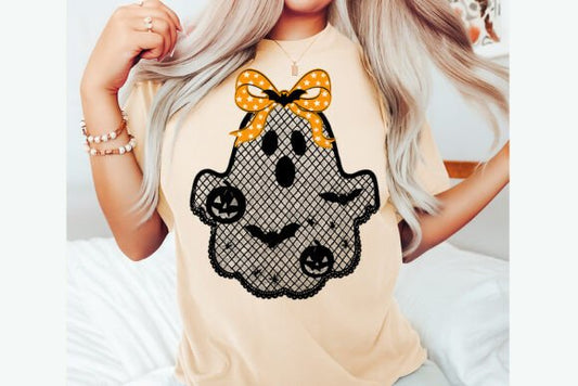 Lace ghost with bow