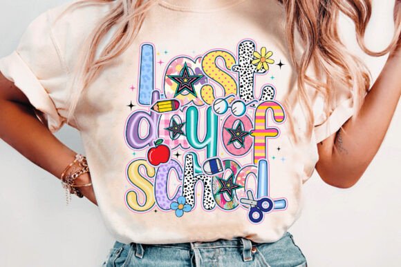 Last day of school fun font