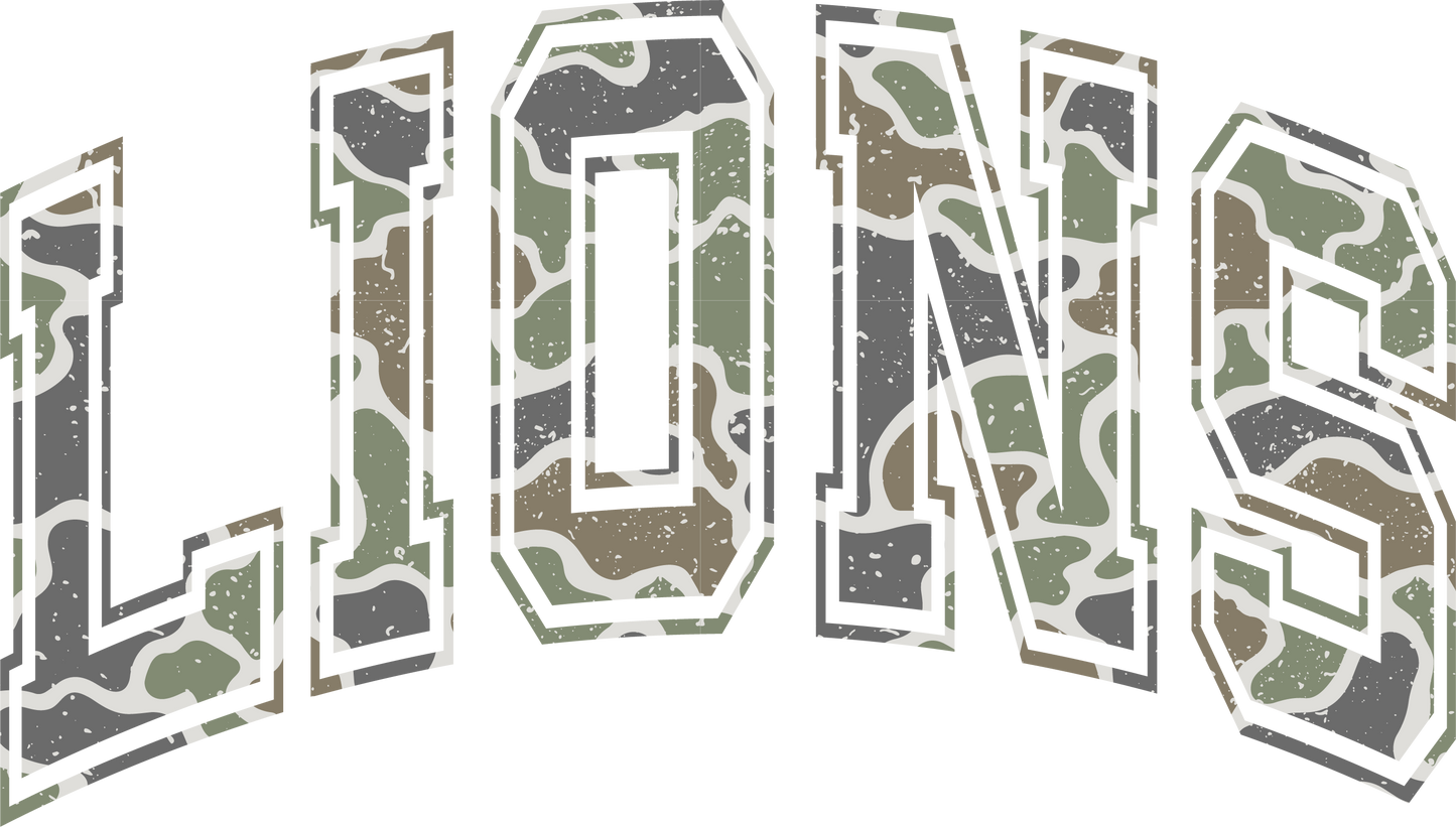 DTF TRANSFER ARCHED LIONS