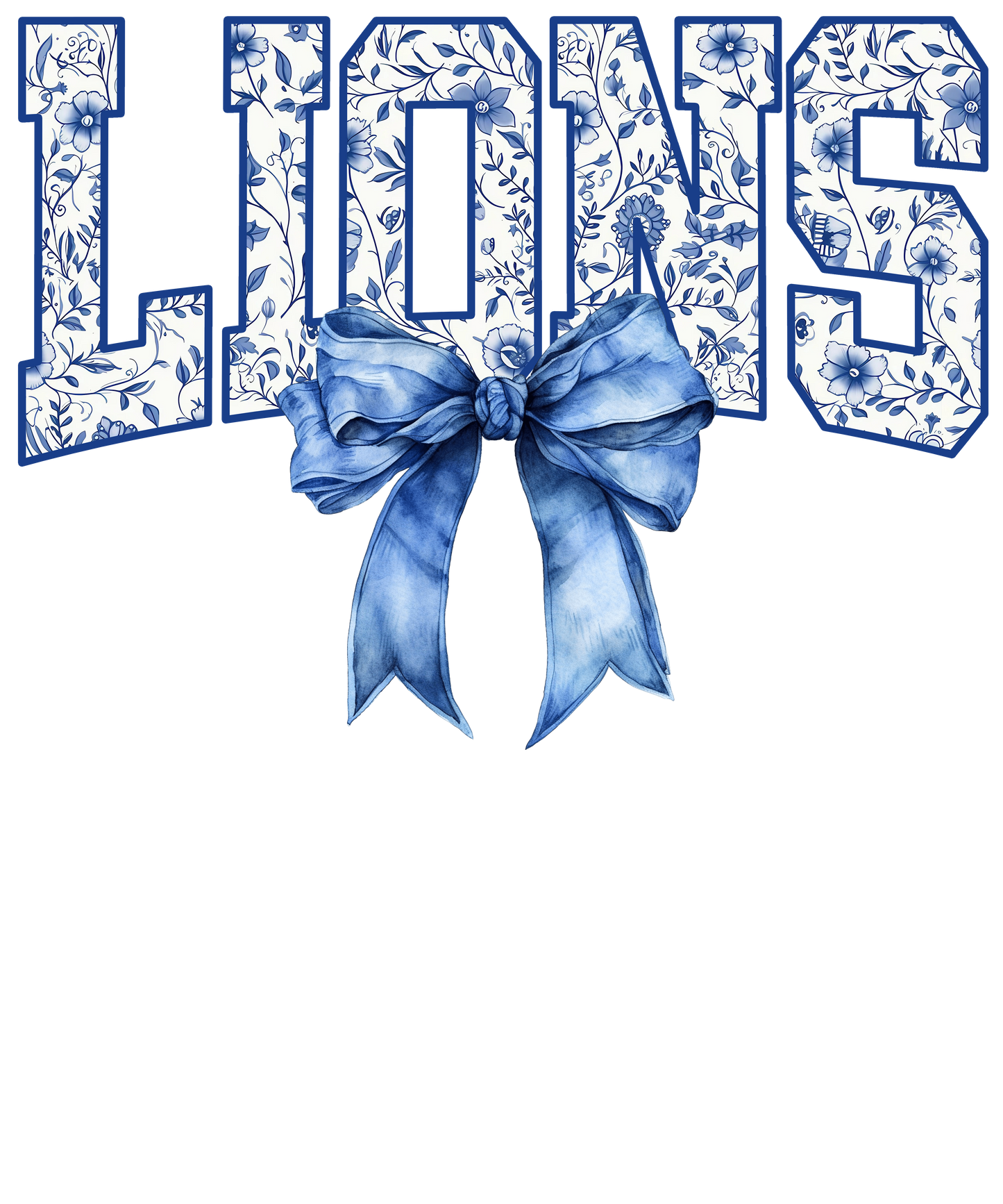 LIONS with coquette Bow